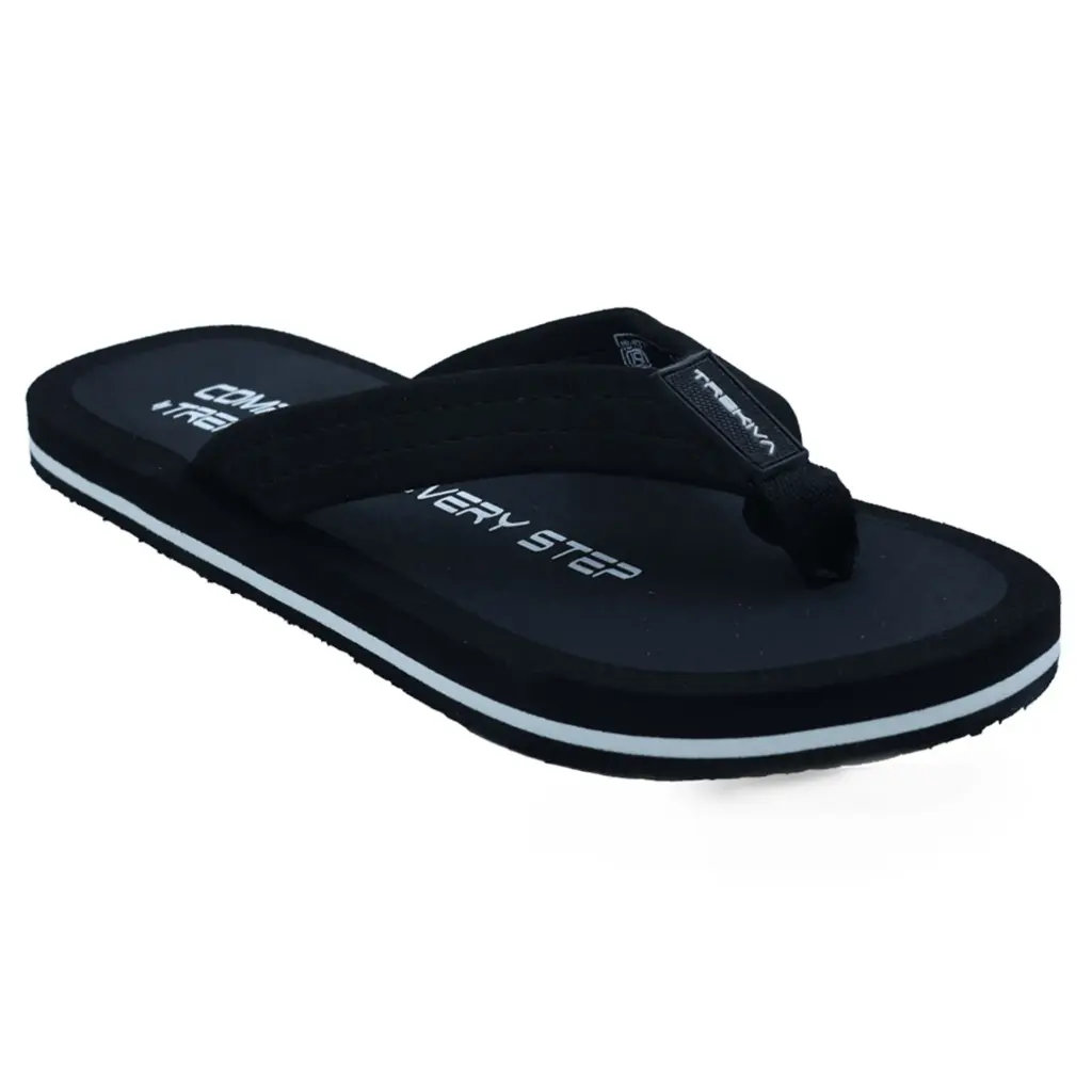 Trekiva Men's Premium Slippers | Comfortable Daily Use For Home Slippers For Home, Outdoors & Travel | Flexible & Durable | Anti-Skid Grip With Soft Cushioned Footbed Flip-Flop | TFG-1008