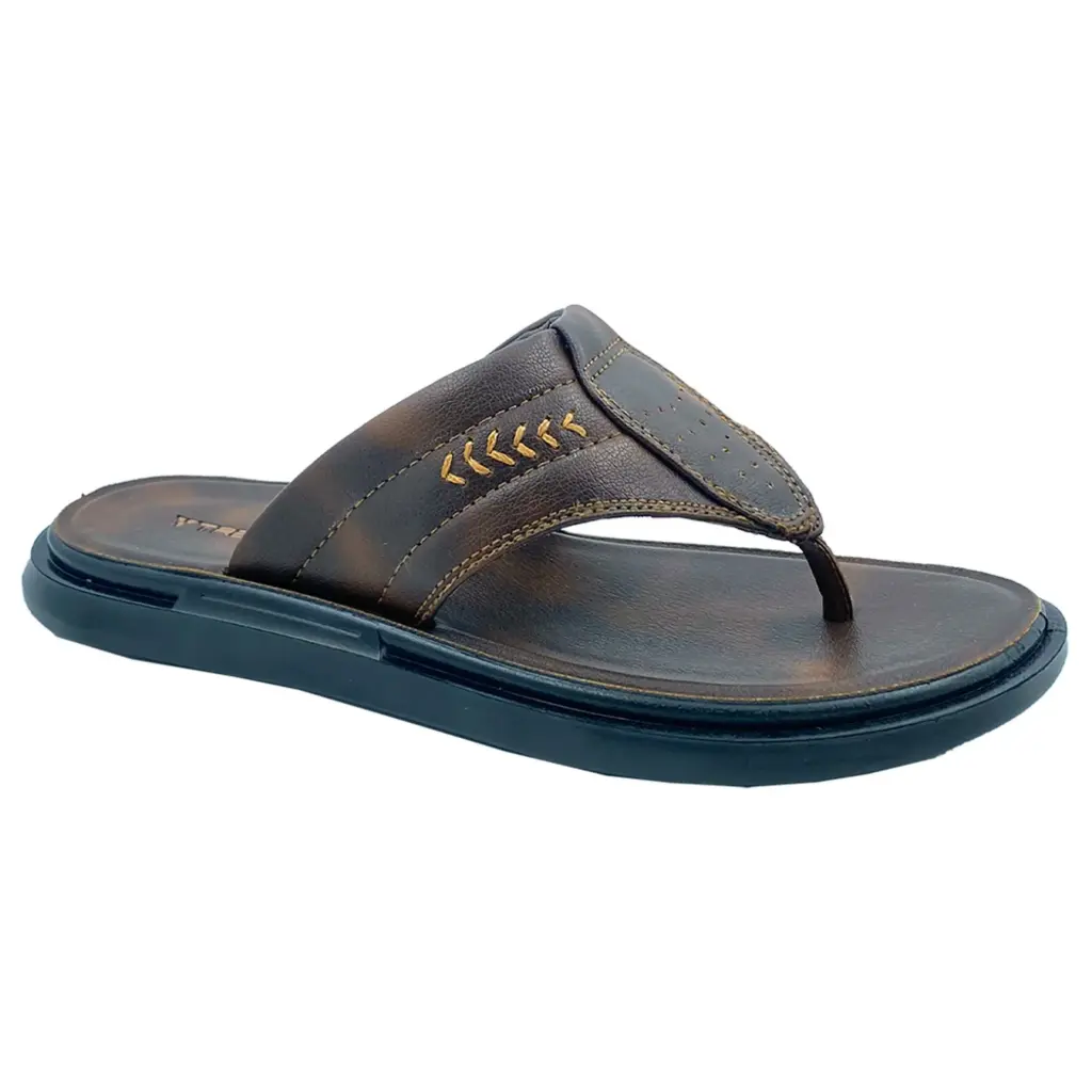 Trekiva Men's Premium Slippers | Comfortable Daily Use Slippers For Home, Outdoors & Travel | Flexible & Durable | Anti-Skid Grip With Soft Cushioned Footbed Flip-Flop | TPG-3006