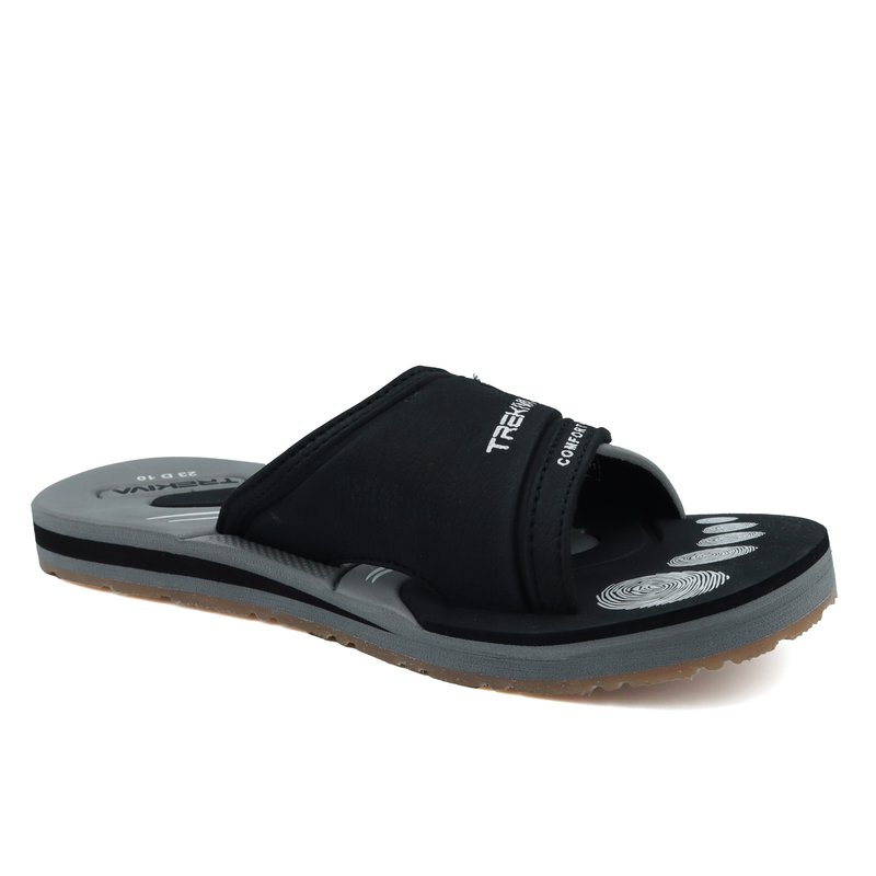 Trekiva Men's Premium Sliders | Comfortable Daily Use Sliders For Home, Outdoors & Travel | Flexible & Durable | Anti-Skid Grip With Soft Cushioned Footbed Sliders | TR-T0801