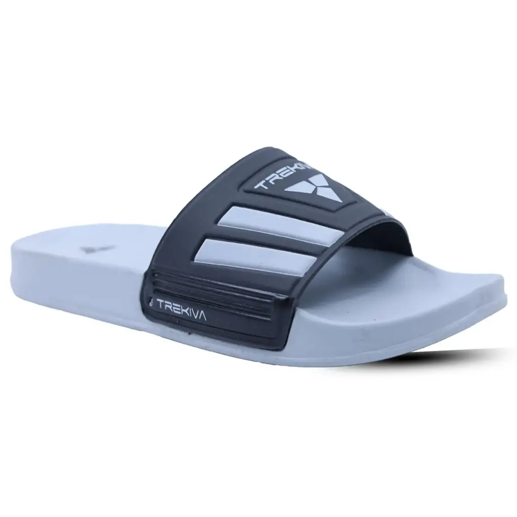 Trekiva Men's Premium Sliders | Comfortable Daily Wear Sliders For Home, Outdoors & Travel | Flexible & Durable | Anti-Skid Grip With Soft Cushioned Footbed Sliders | TSG-2004