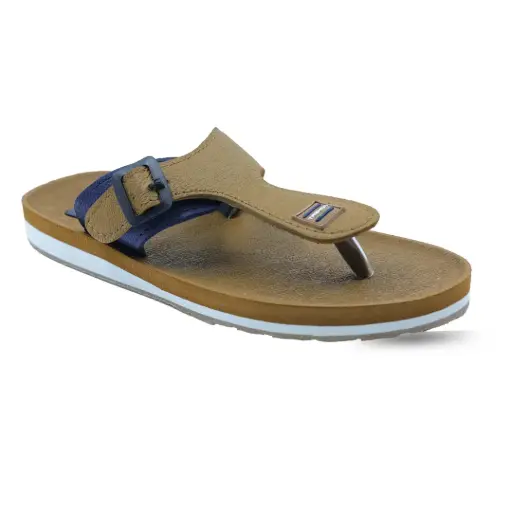 Trekiva Men's Premium Slippers | Comfortable Daily Use Slippers For Home, Outdoors & Travel | Flexible & Durable | Anti-Skid Grip With Soft Cushioned Footbed Flip-Flop | TR-T0101