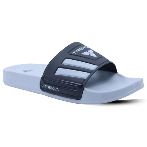 Trekiva Men's Premium Sliders | Comfortable Daily Wear Sliders For Home, Outdoors & Travel | Flexible & Durable | Anti-Skid Grip With Soft Cushioned Footbed Sliders | TSG-2004