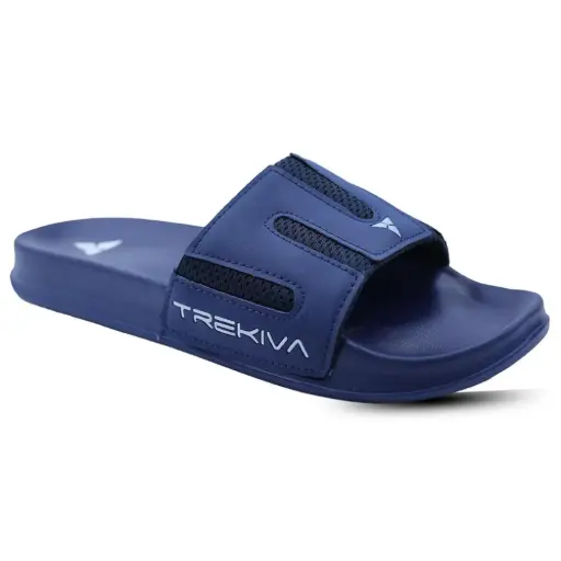 Trekiva Men's Premium Sliders | Comfortable Daily Wear Sliders For Home, Outdoors & Travel | Flexible & Durable | Anti-Skid Grip With Soft Cushioned Footbed Sliders | TSG-2005